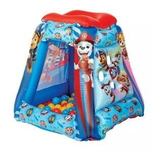 Paw Patrol Inflatable Playhouse with Ball Pit - Red and Blue